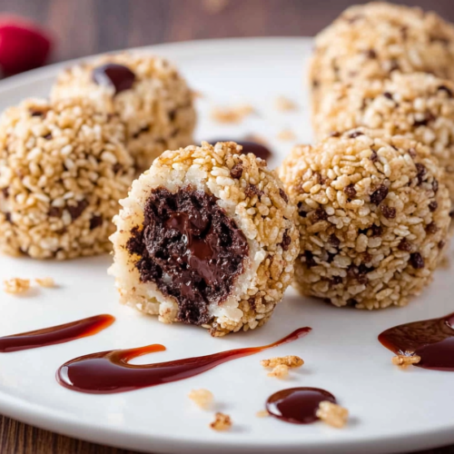 Rice Crispy Chocolate Rolls