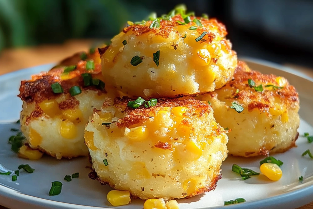 Cheddar Corn Potato Bites