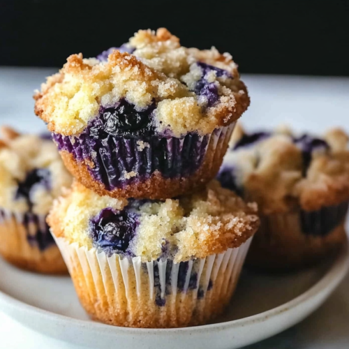 Browned Butter Blueberry Muffins