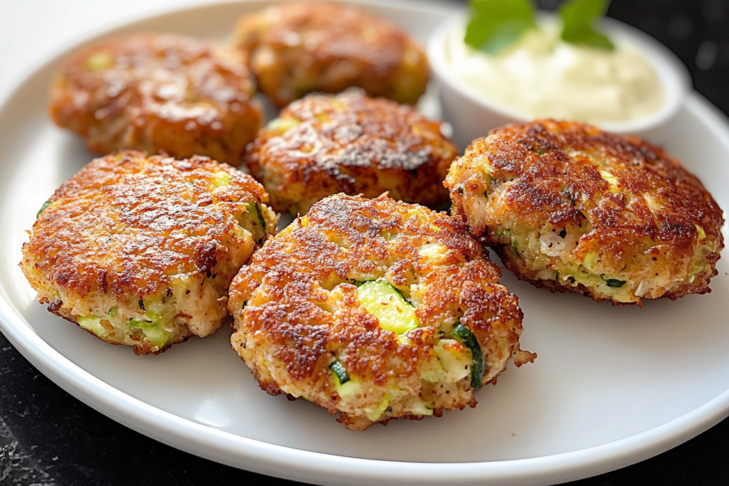 Ground Turkey and Zucchini Fritters