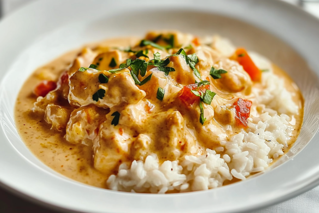 Creamy Smothered Chicken & Rice