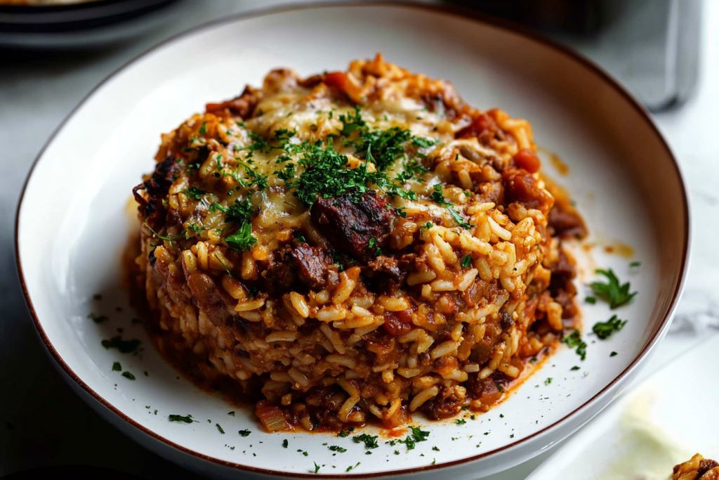 Moussaka Beef Rice Pilaf