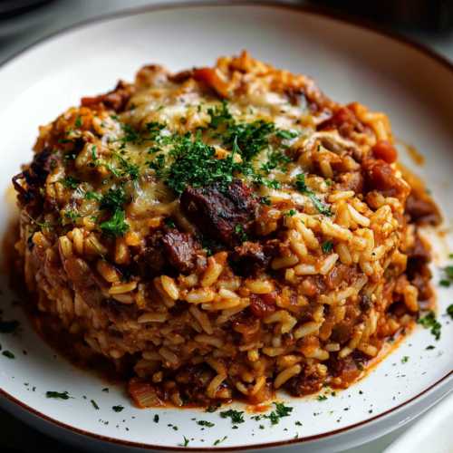Moussaka Beef Rice Pilaf