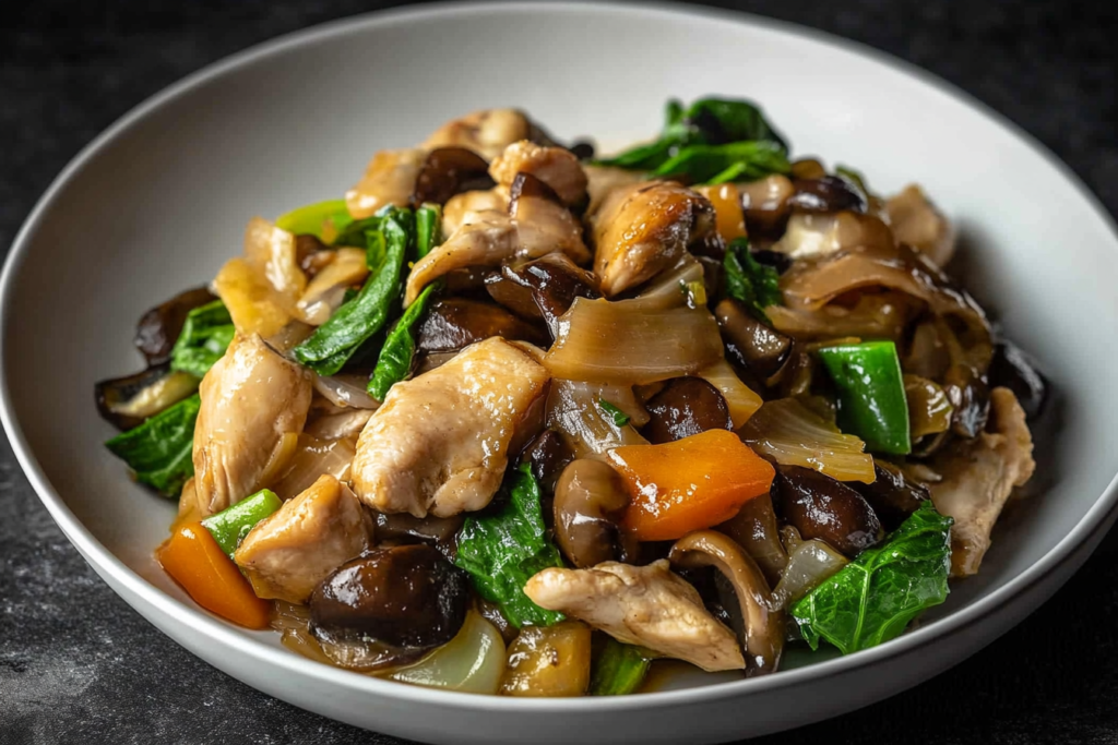 Moo Goo Gai Pan (Mushroom and Chicken Stir-Fry)