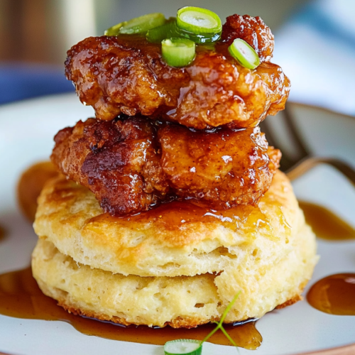Hot Honey Chicken Biscuits