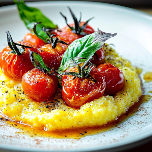 Fresh Corn Polenta with Blistered Tomatoes