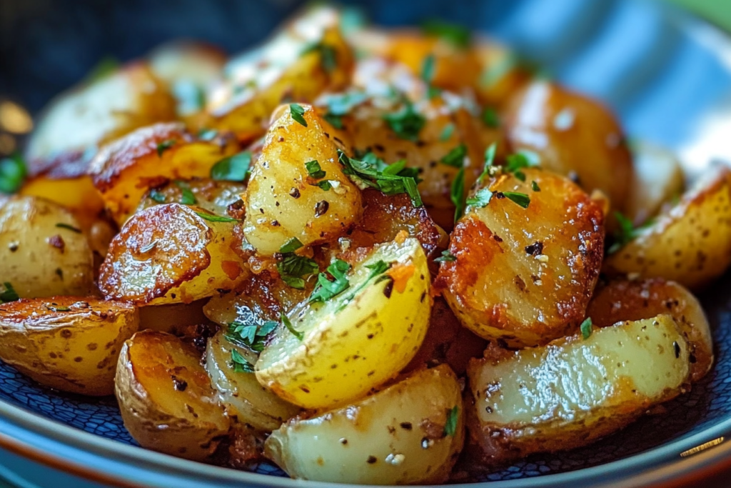 Oven Fried Potatoes and Onions