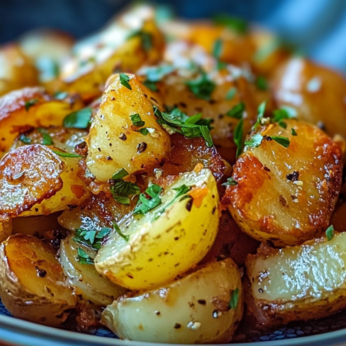 Oven Fried Potatoes and Onions