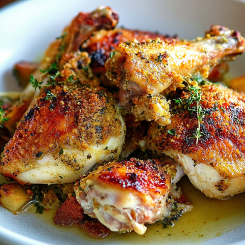 Mustard-Roasted Chicken