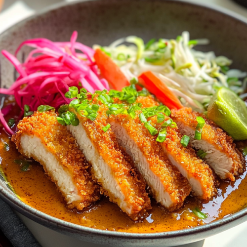 Japanese Katsu Curry with Chicken Cutlets
