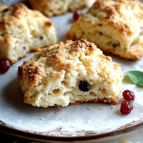 Lemony Buttermilk Currant Scones