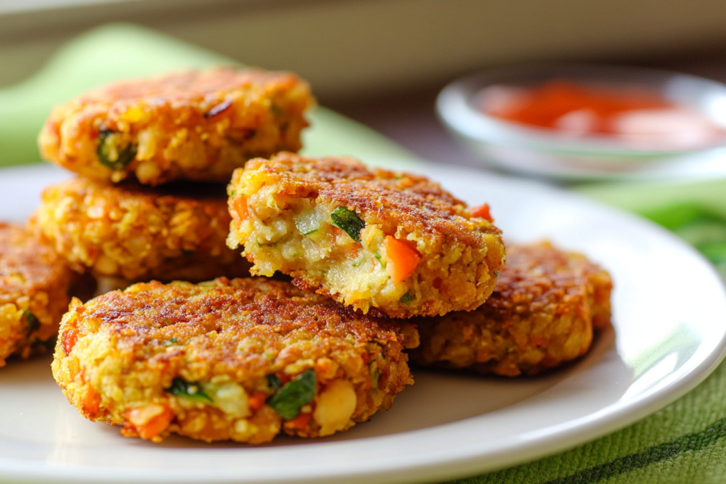 Chickpea Vegetable Nuggets (Gluten-Free)