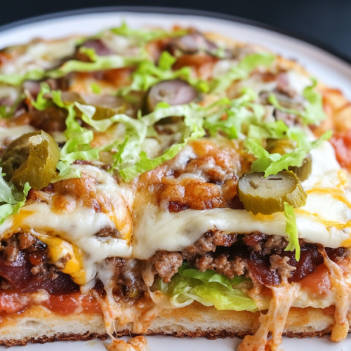 Viral Flatbread Big Mac Cheeseburger Pizza
