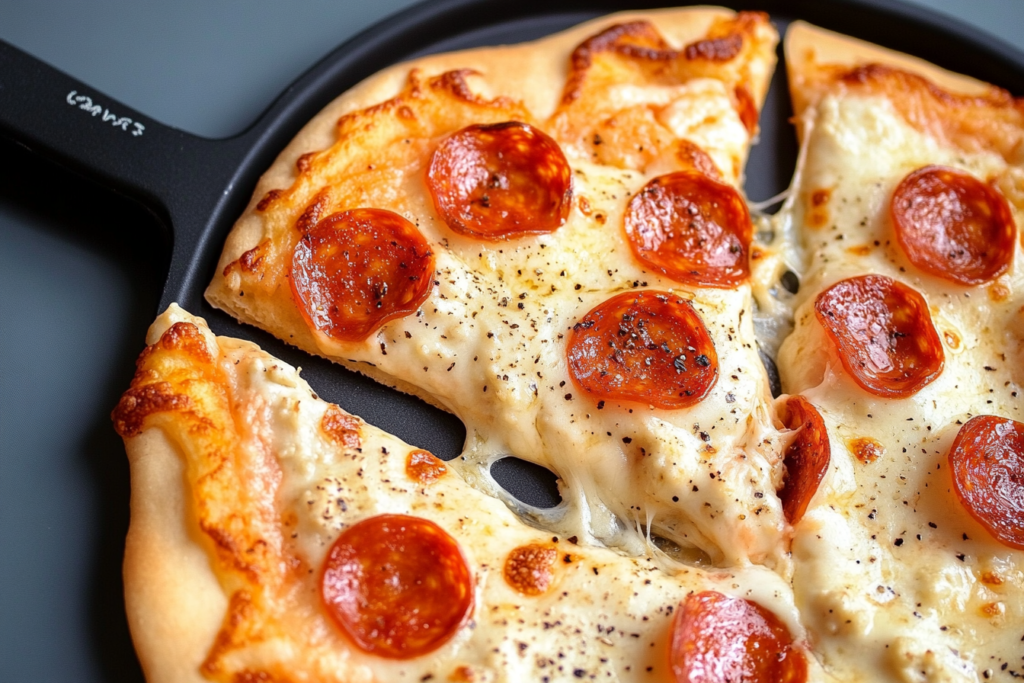 Viral Cottage Cheese Flatbread Pizza