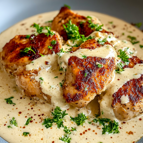 Creamy Garlic Smothered Chicken