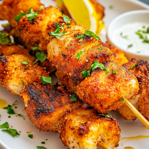 Breaded Chicken Skewers