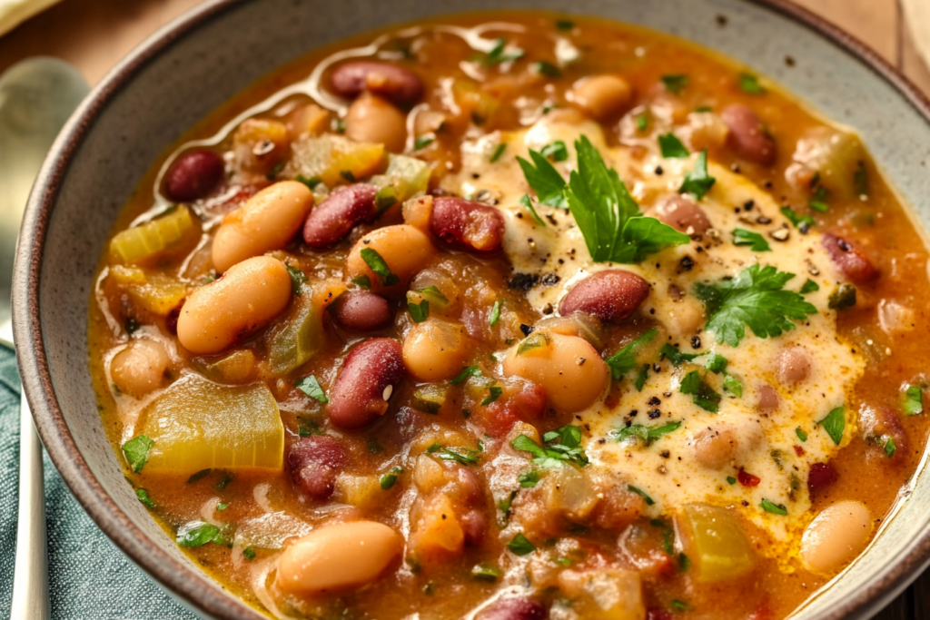 Creamy Three Bean Stew