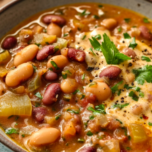 Creamy Three Bean Stew