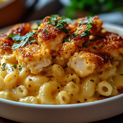 Honey Pepper Chicken Mac and Cheese