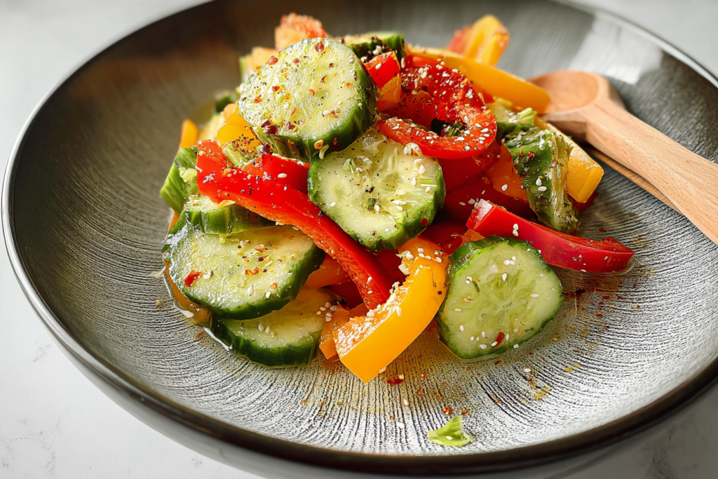 Cucumber and Bell Pepper Salad