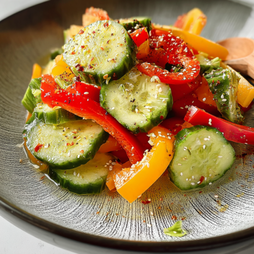 Cucumber and Bell Pepper Salad