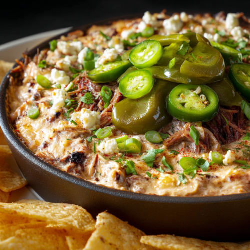 Roasted Poblano Brisket Dip