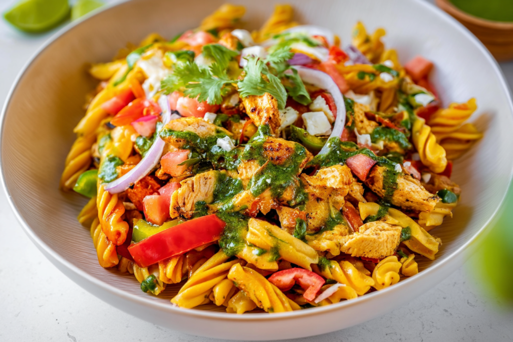 Chicken Fajita Pasta Salad