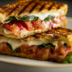 Tomato, Mozzarella, and Basil Panini
