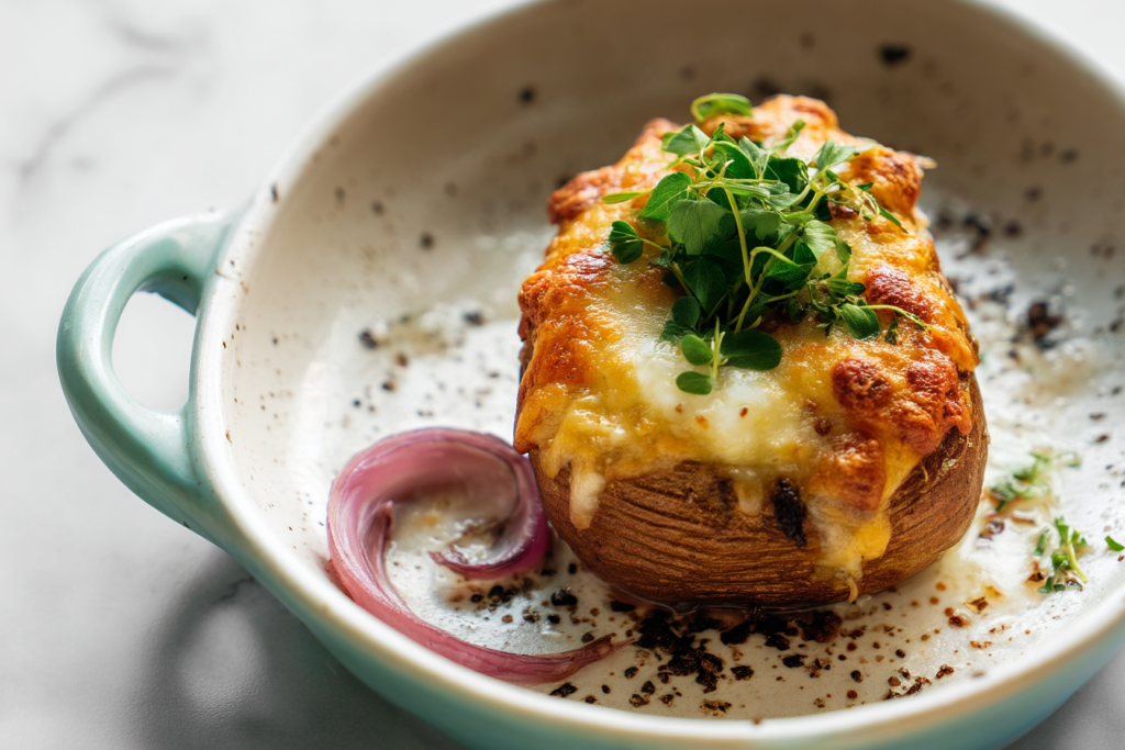 Garlic Stuffed Potatoes