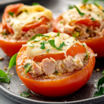 Tuna Melt Stuffed Tomatoes