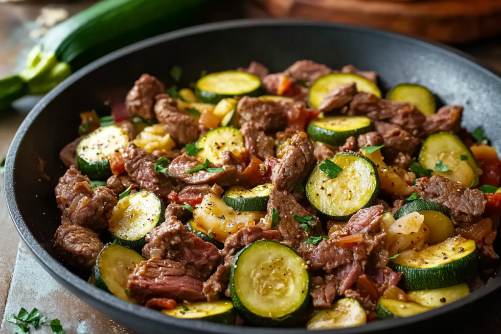 Beef & Zucchini Skillet
