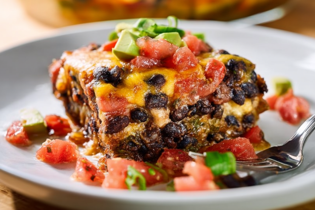 Southwestern Black Bean Casserole