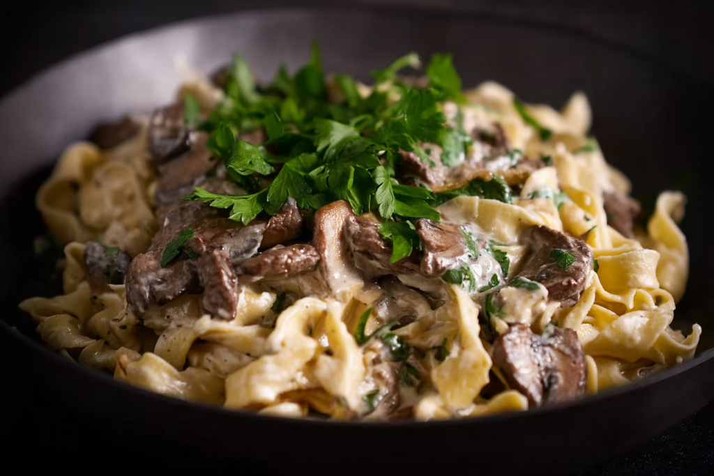 Beef Mushroom Stroganoff
