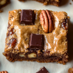 Brown Butter Bourbon Pecan Chocolate Chunk Blondies