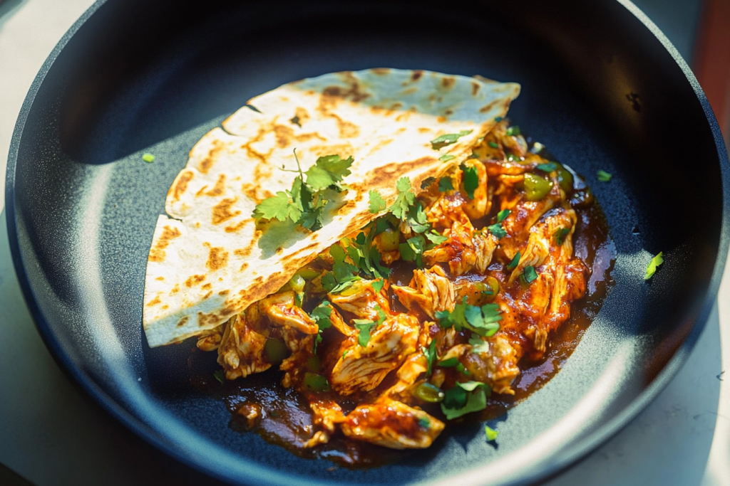 Cheesy Chipotle Adobo Chicken Quesadillas