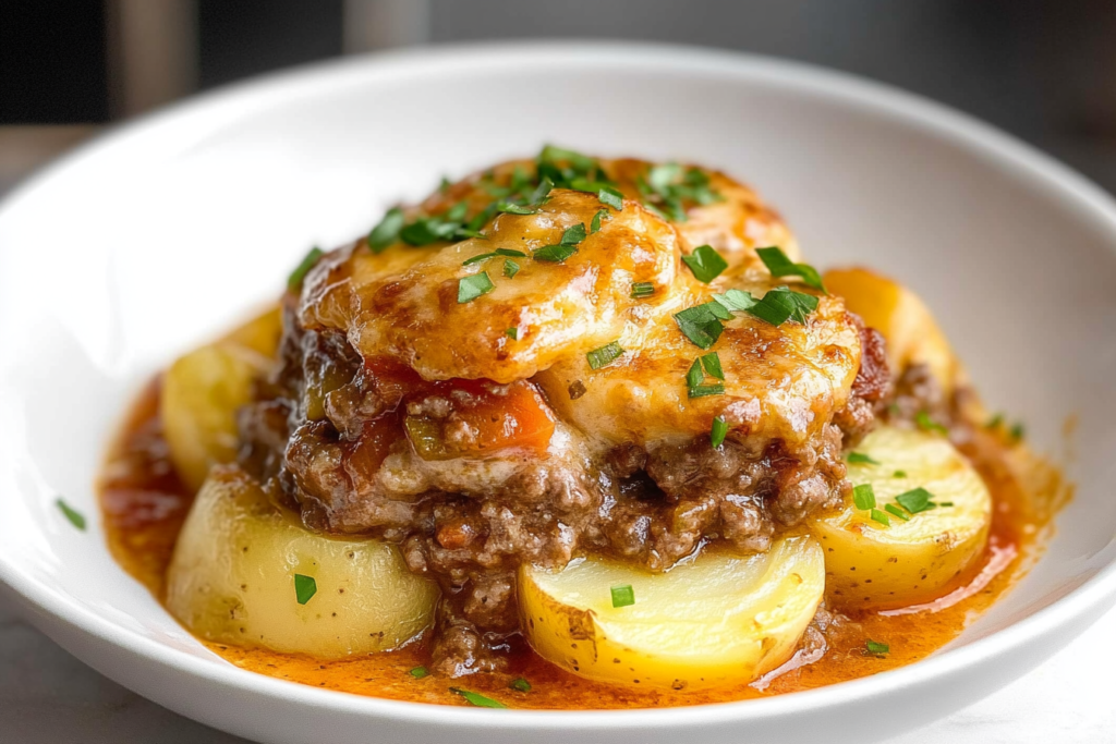 Crockpot Hamburger Potato Casserole