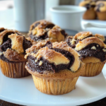 Chocolate and Espresso Babka Muffins