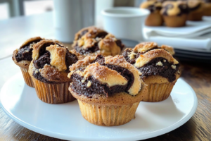 Chocolate and Espresso Babka Muffins
