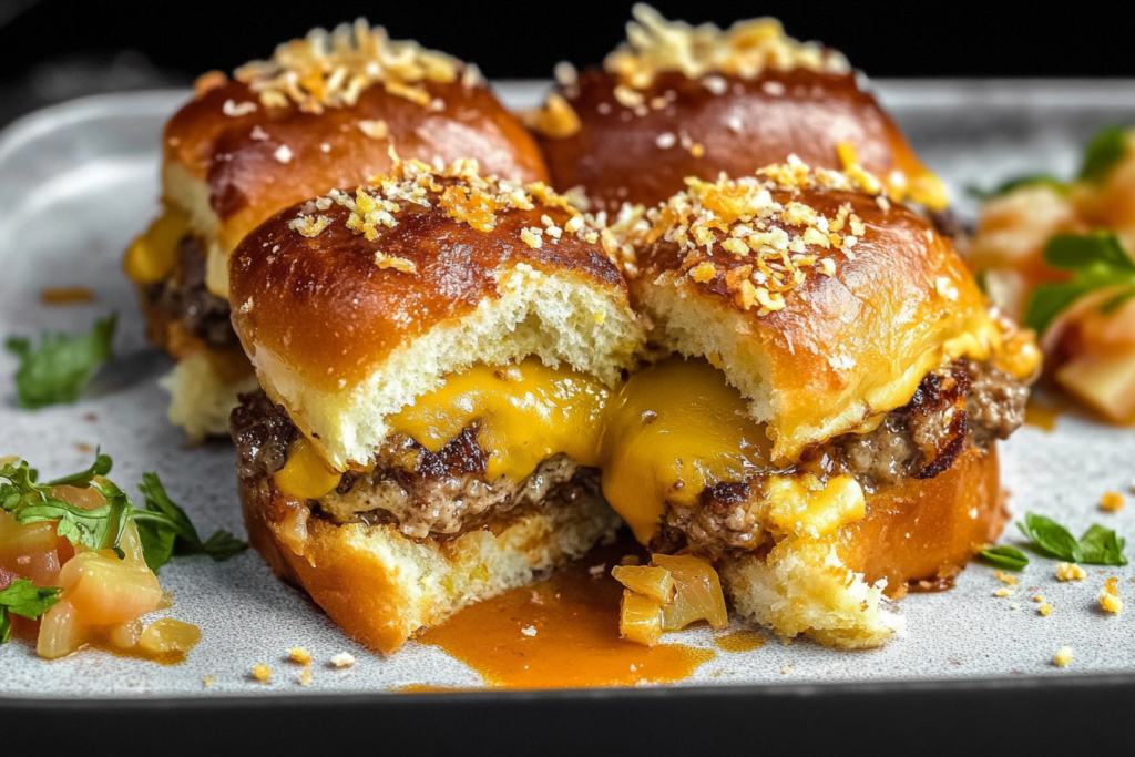 Hawaiian Roll Cheeseburger Sliders