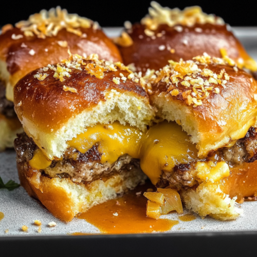 Hawaiian Roll Cheeseburger Sliders