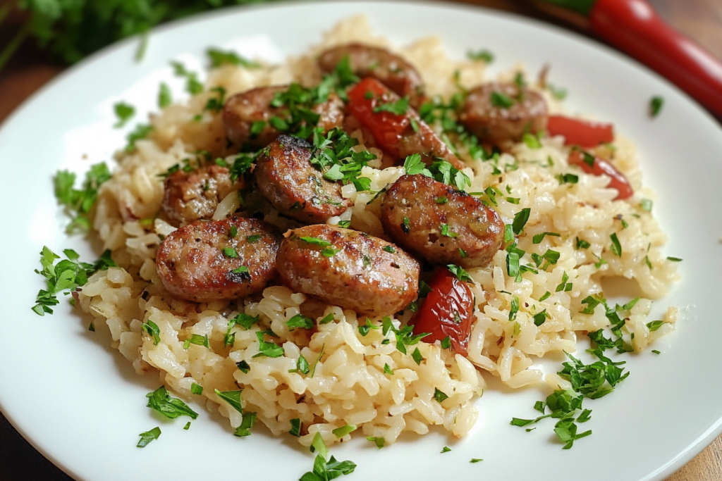 Rice and Italian Sausage