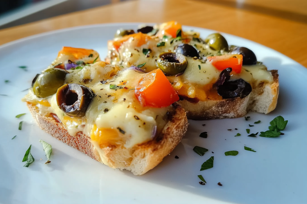 Olive Cheese Melts