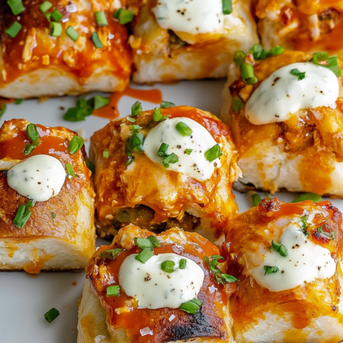 Buffalo Chicken-Stuffed Rolls