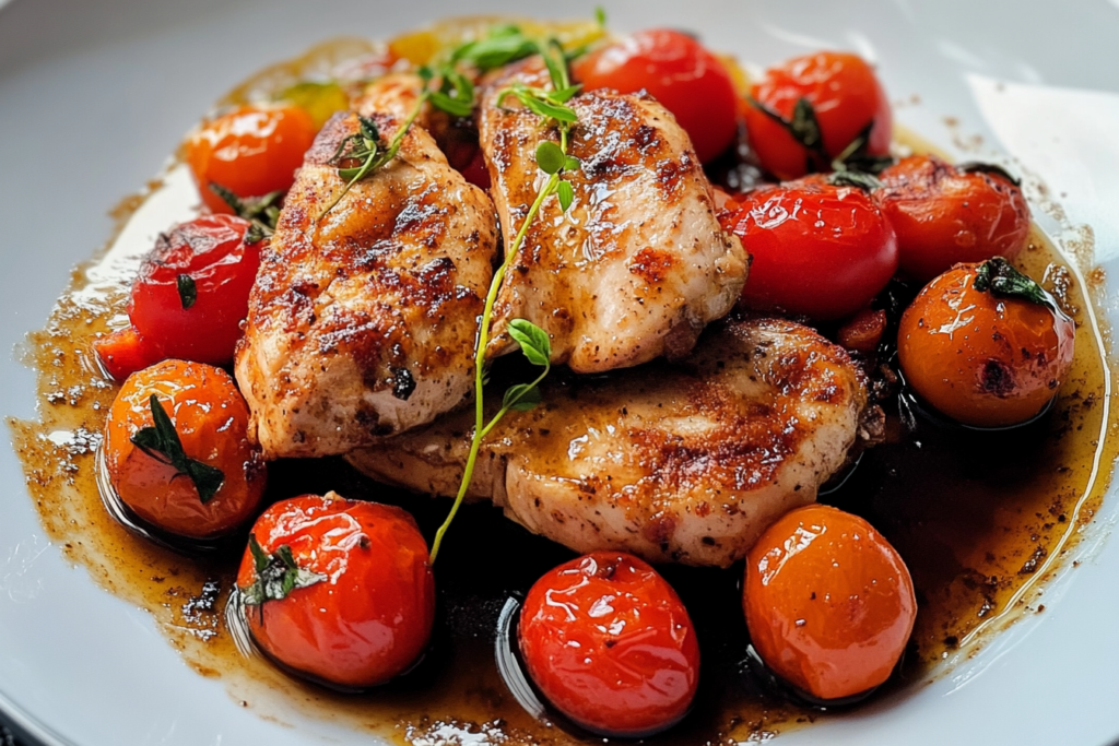 Balsamic Chicken and Tomatoes