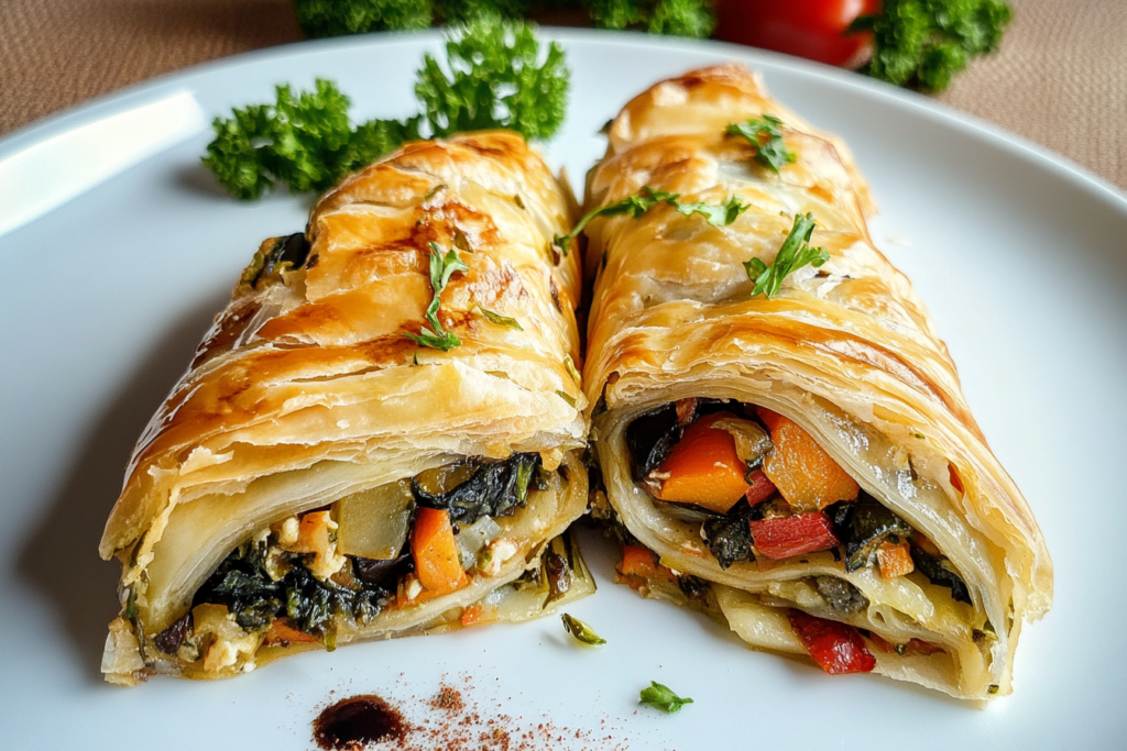 Savory Vegetable Strudel