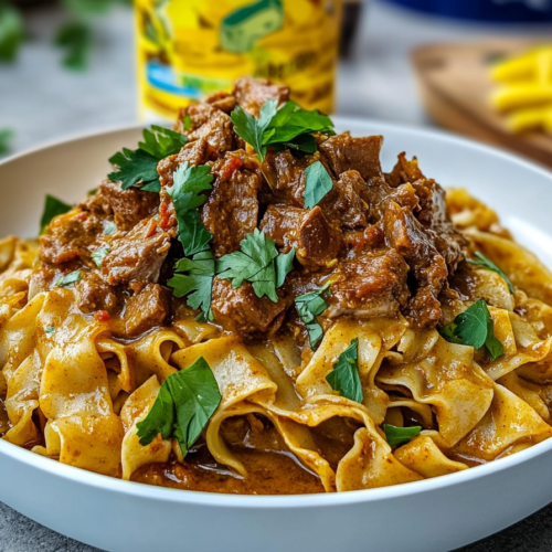 Spicy Curry Goat Noodles