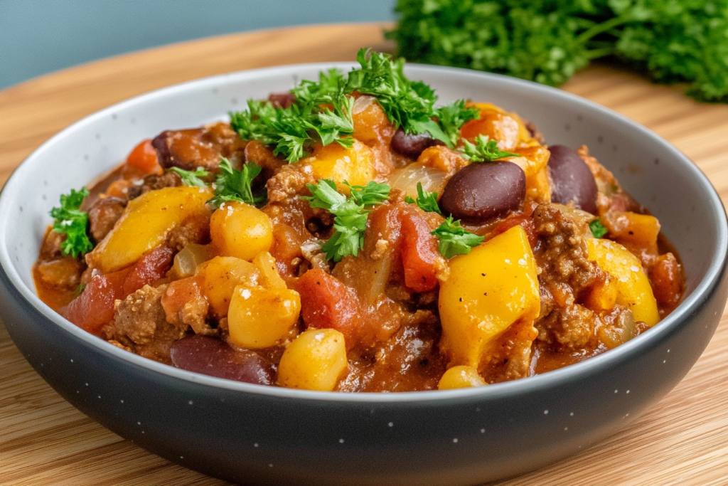 Slow Cooker Cowboy Casserole